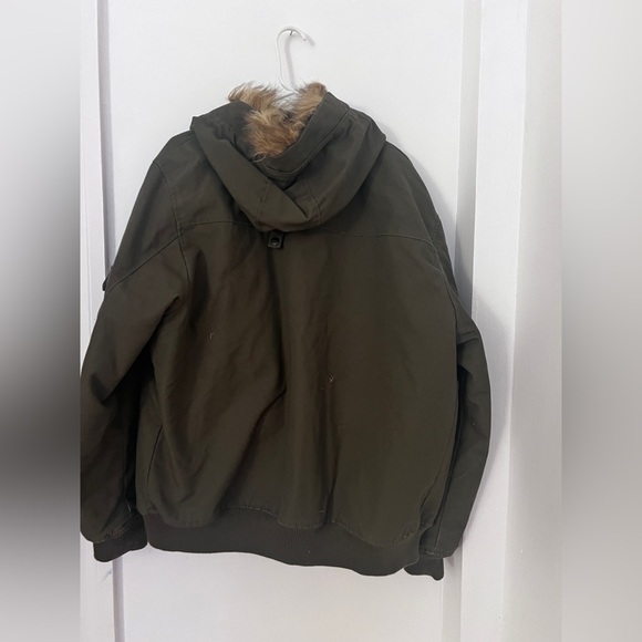 H&M Green Bomber Jacket with Military-Inspired Design - Picture 2 of 2